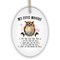 My Five Moods Quirky Owl Ornament, Cute and Funny Christmas Gift